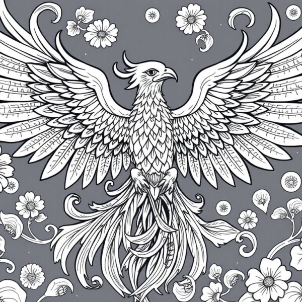 Phoenix coloring book